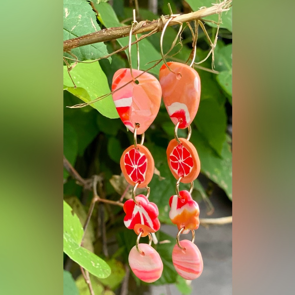 Polymer Clay Earrings by Susie Polymer